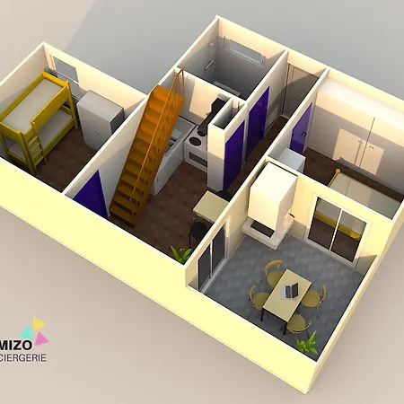 Appartamento Duplex Face à La